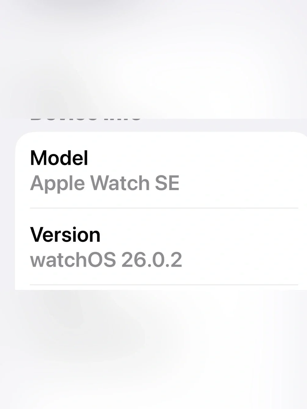 Apple Smartwatch model SE with Light Beige plastic Link Solace Band